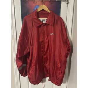 Vintage y2k rare Fubu Sport Red Windbreaker Size Large